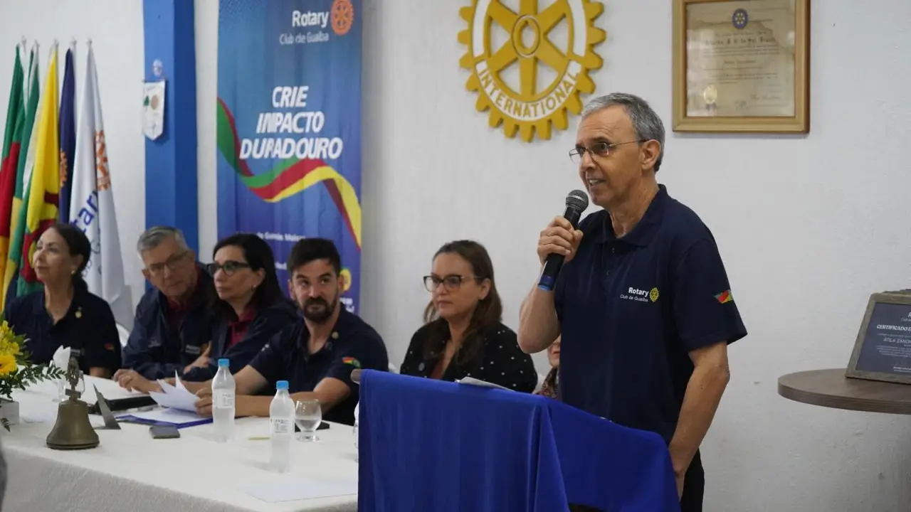 Rotary Club de Guaíba celebra 70 anos com homenagens a ex-presidentes