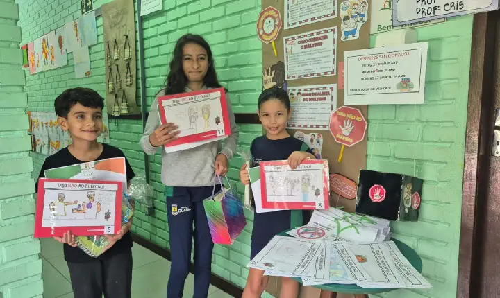 Escola Frederico Linck promove concurso de desenhos contra o bullying