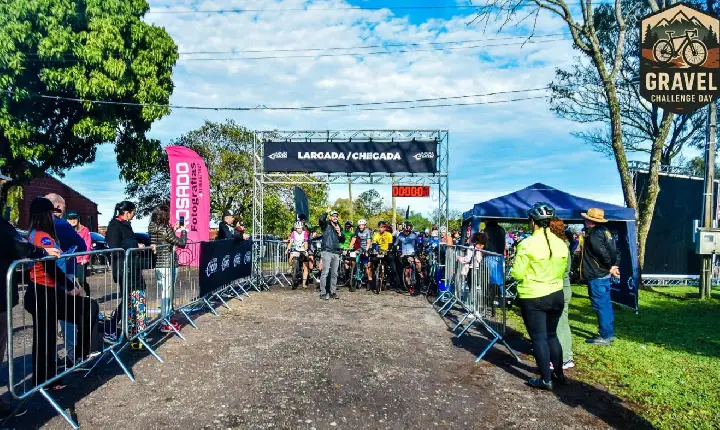 Estão abertas as inscrições para o evento ciclístico Gravel Challenge Day; prova ocorre em 26 de julho