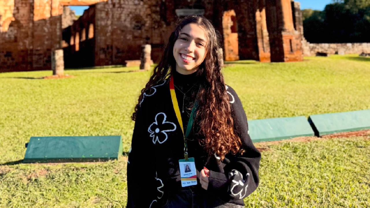 Jovem guaibense é selecionada para intercâmbio em celebração aos 400 anos das Missões Jesuíticas