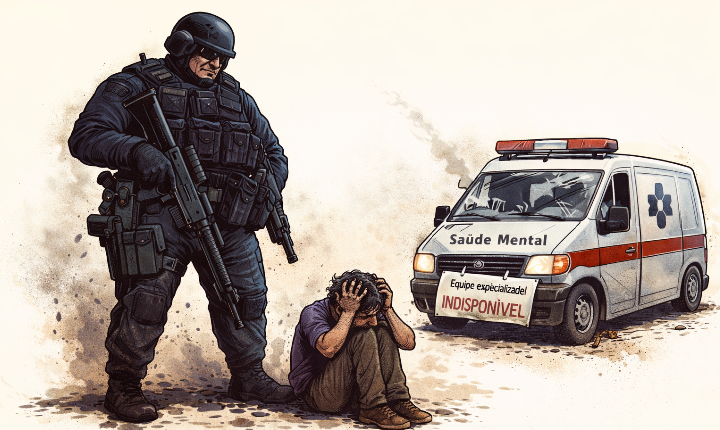 Não era confronto, era surto...