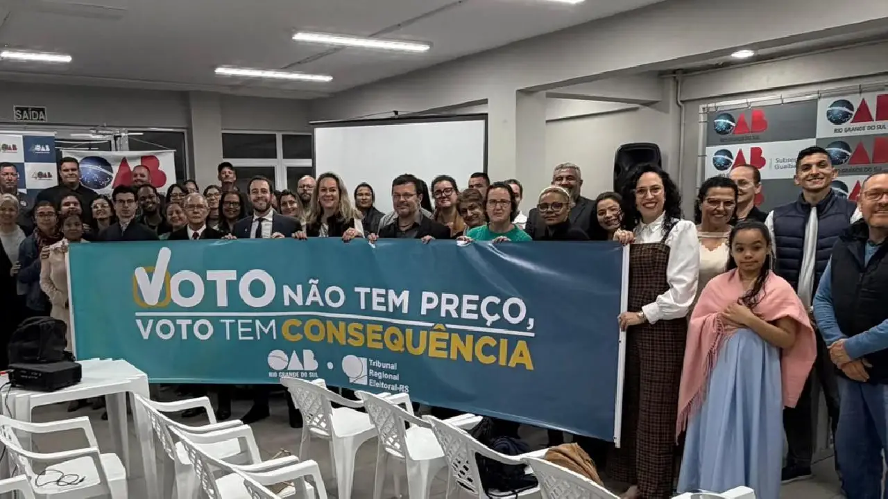 OAB Guaíba lança campanha sobre a importância do voto e realiza palestra no Dia Nacional dos Surdos