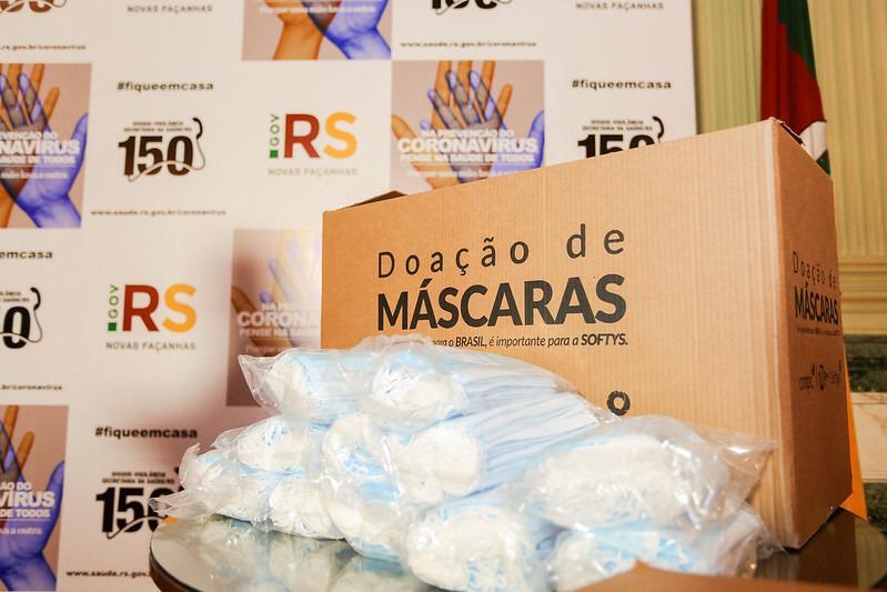 Fábrica CMPC doa mais 20 mil máscaras cirúrgicas para Guaíba