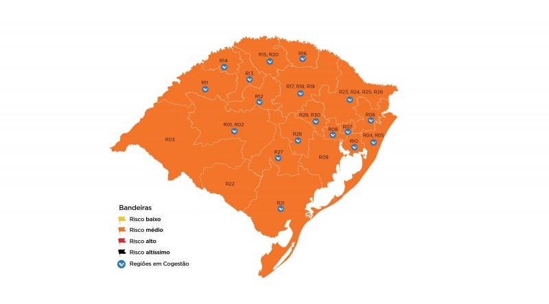Guaíba segue com bandeira laranja na 21ª semana do Distanciamento Controlado