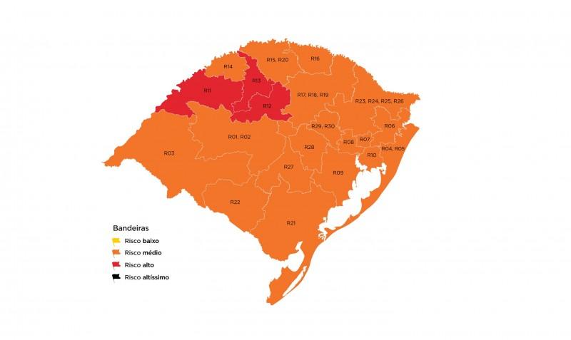 Com bandeira vermelha em três regiões do RS, Guaíba segue em sinalização laranja