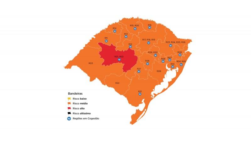 Guaíba permanece com bandeira laranja na 22ª semana do Distanciamento Controlado