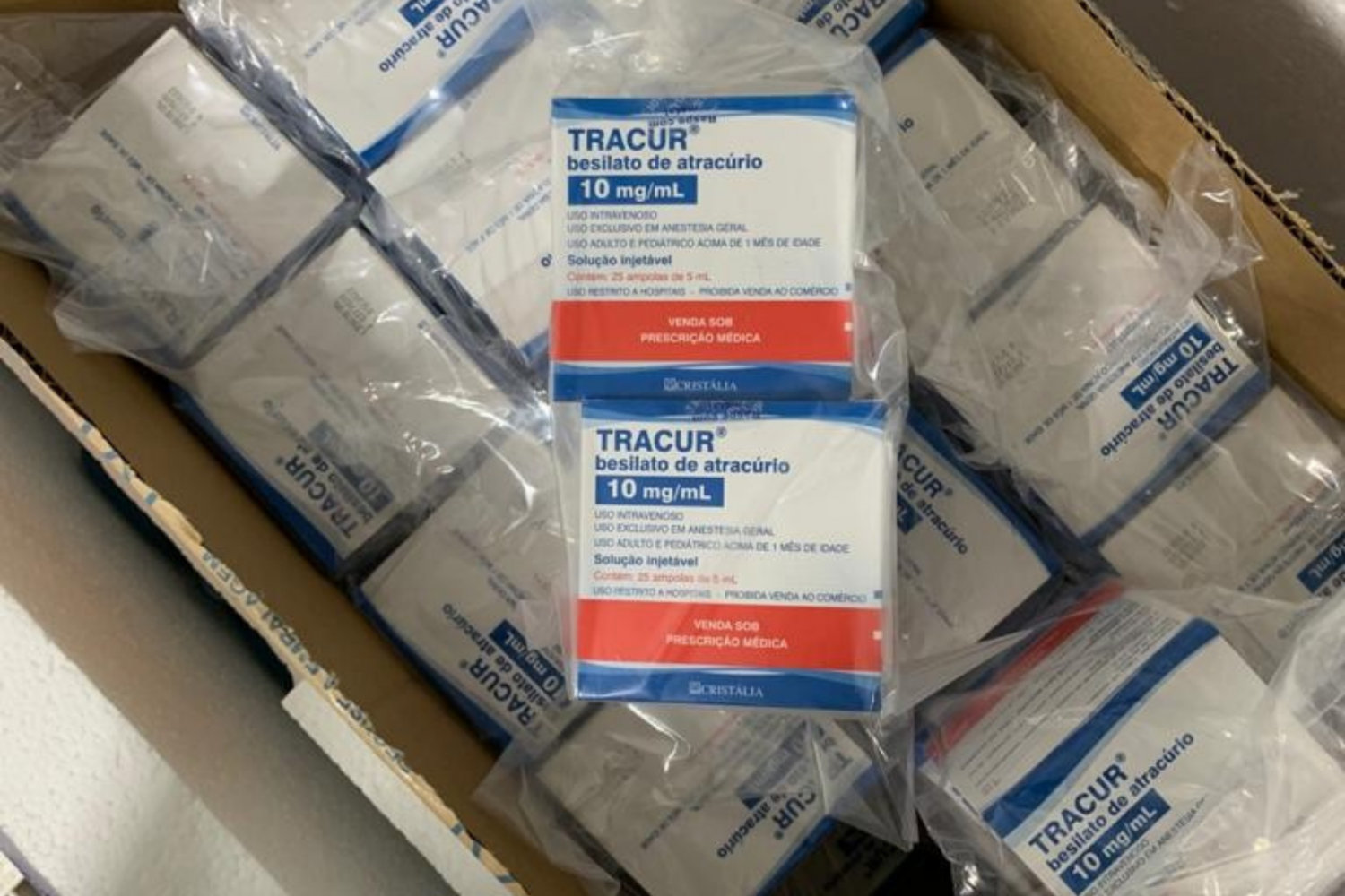 Guaíba recebe mais medicamentos do kit intubação para tratamentos de covid-19
