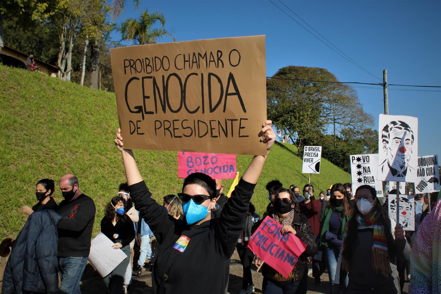 Em Guaíba, manifestantes voltam às ruas por impeachment do presidente Jair Bolsonaro
