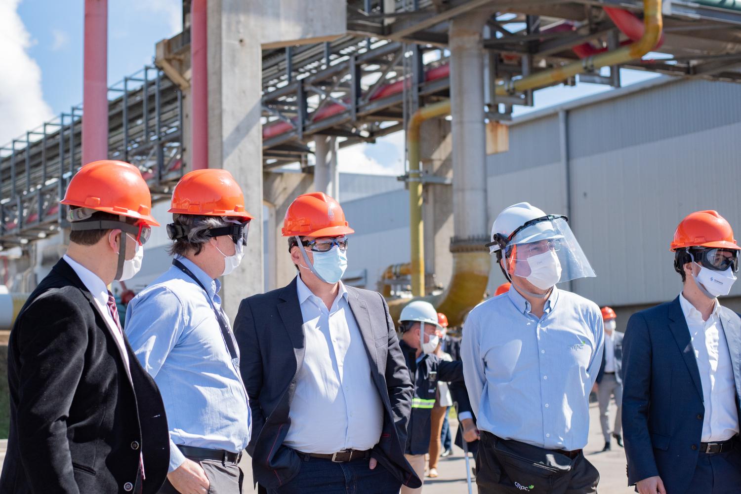 Ministro da Infraestrutura Tarcísio Gomes de Freitas visita a fábrica da CMPC, em Guaíba