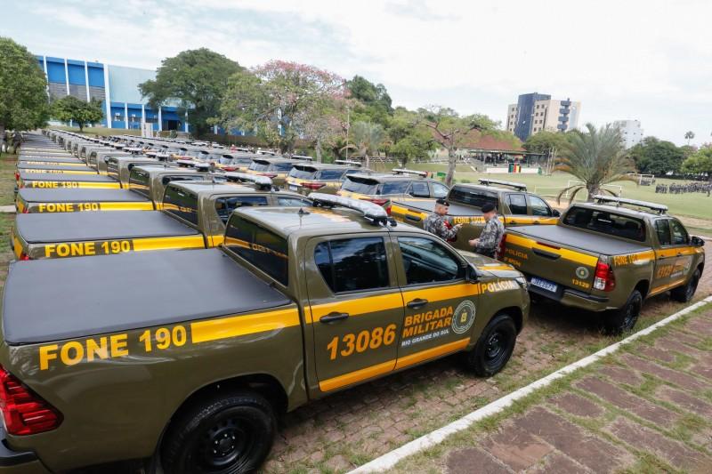 Guaíba recebe mais viaturas semiblindadas para Brigada Militar