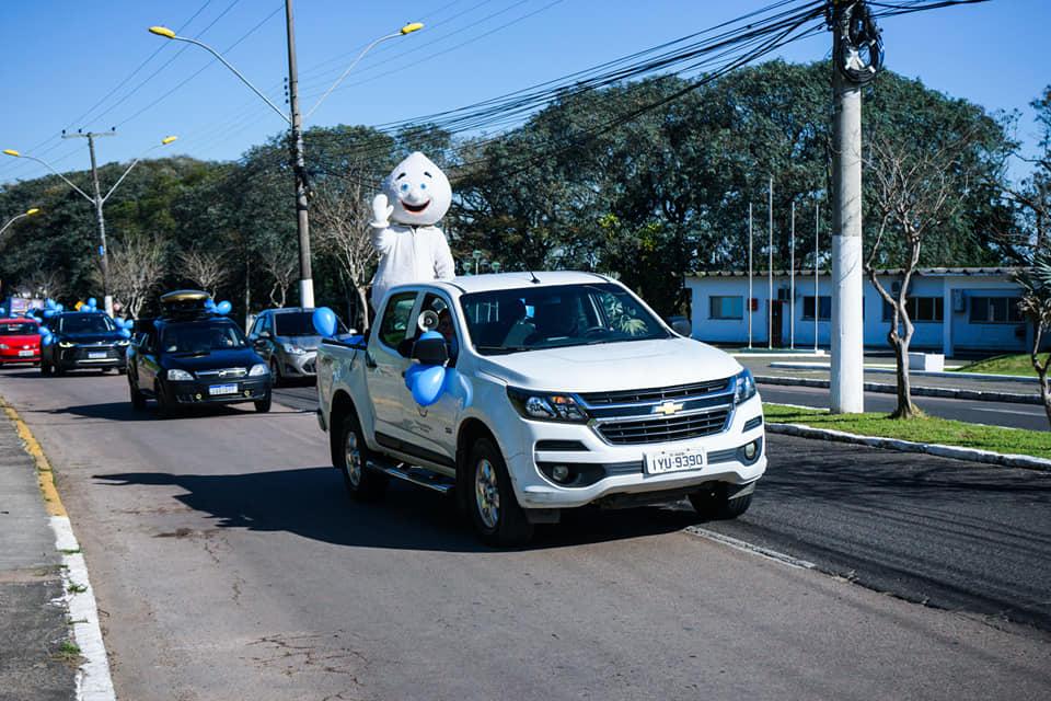 3ª carreata contra poliomielite divulga a campanha de vacinação nos postos de saúde