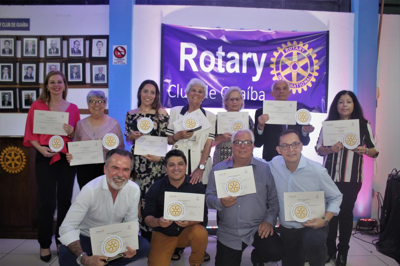 Emoção marca a noite de homenagens do Rotary Club Guaíba