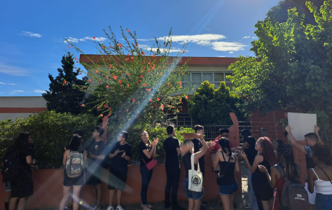 Estudantes de Guaíba participam da mobilização nacional contra o novo ensino médio