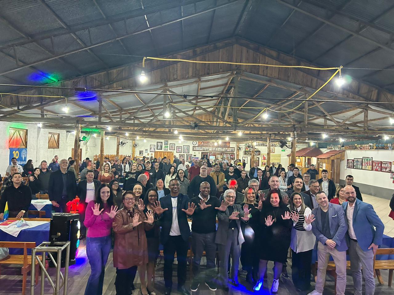 Filiados do Republicanos participam da convenção partidária em Guaíba