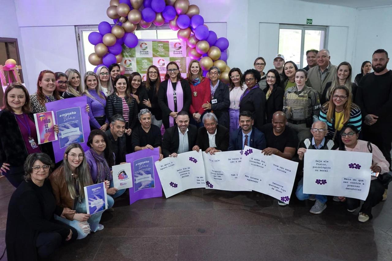 Agosto Lilás: Guaíba inicia programação da campanha de prevenção da violência contra mulher