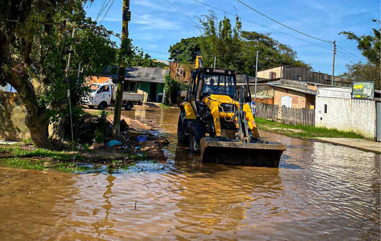 Guaíba: com cerca de 20 famílias fora de casa, alagamentos chegam a mesma situação de setembro