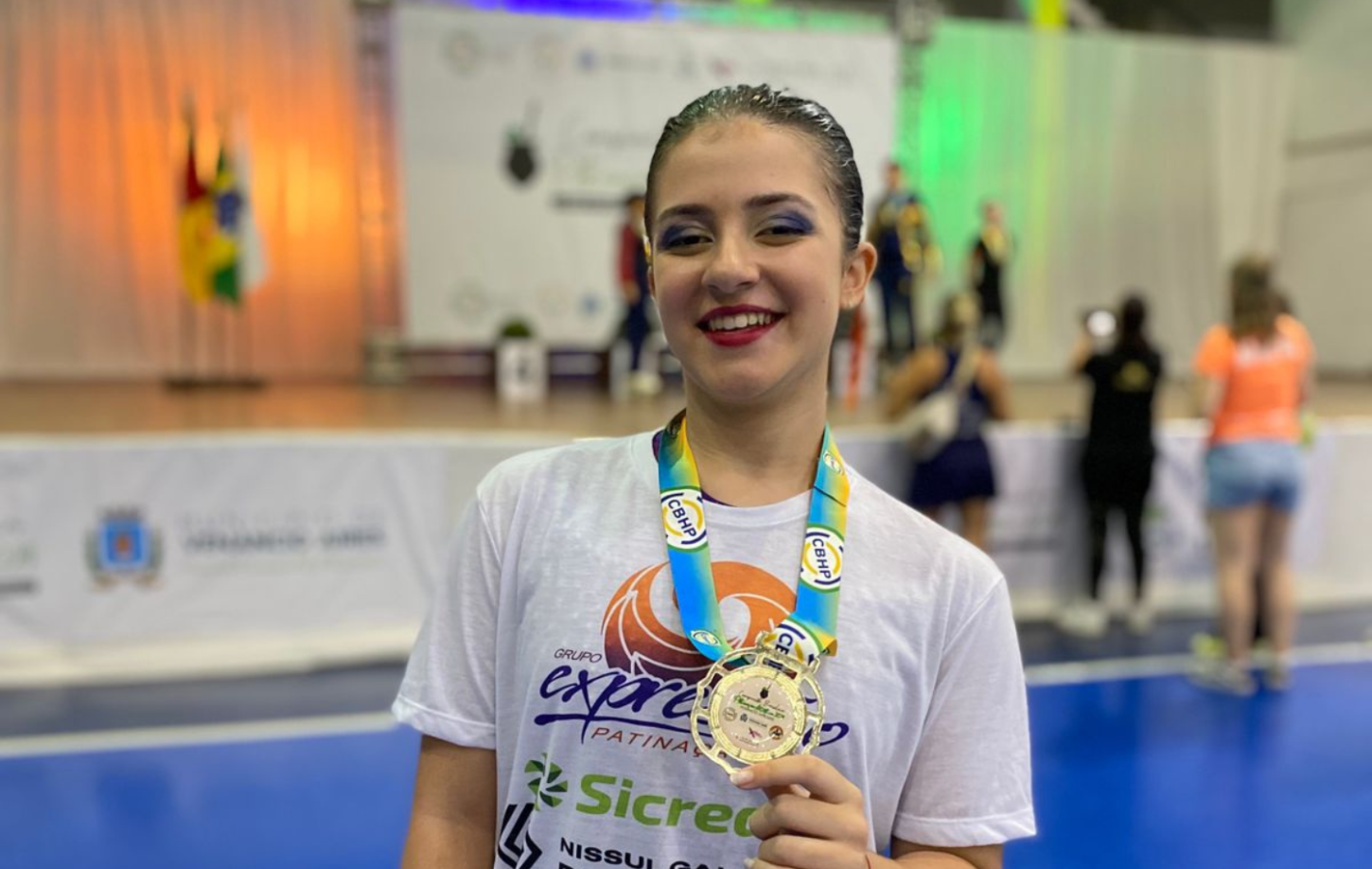 Guaibense Laís Von Zeidler é convocada para a seleção brasileira de Patinação Artística