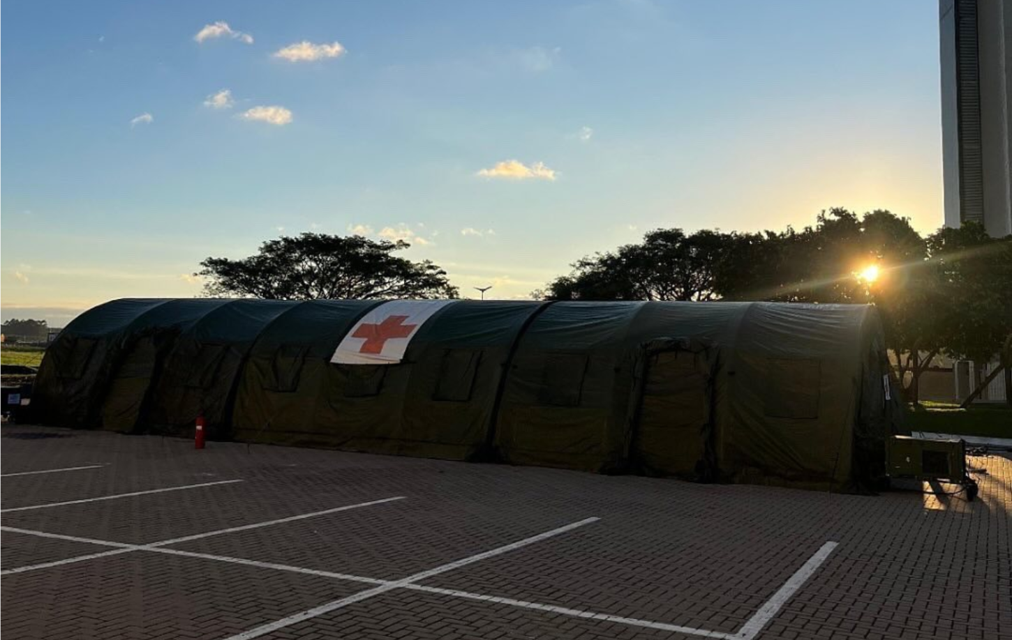 Hospital de campanha da Marinha do Brasil contabiliza quase 100 atendimentos em Guaíba