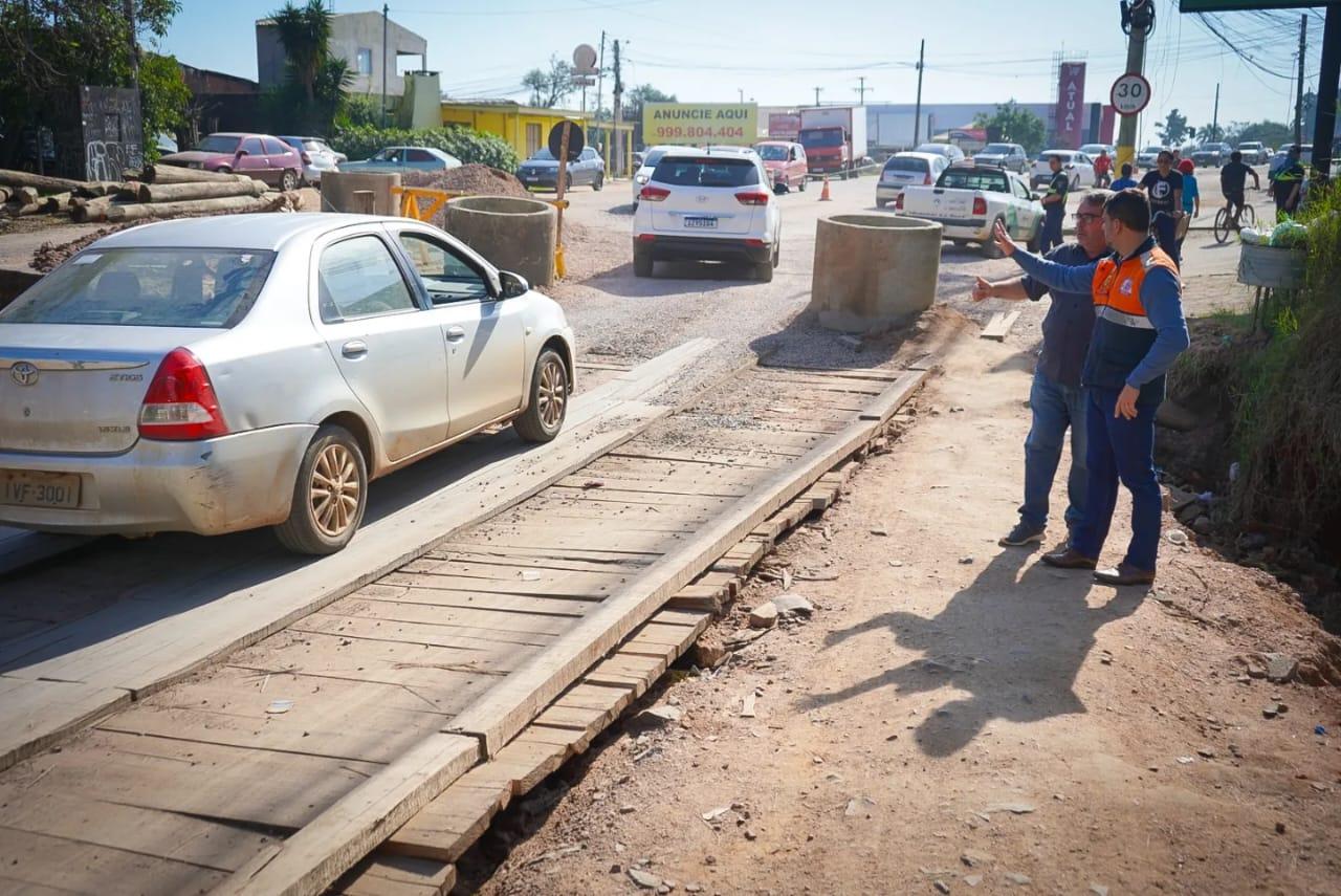 Guaíba terá alteração no trânsito para a obra da nova ponte da estrada Ismael Chaves Barcellos