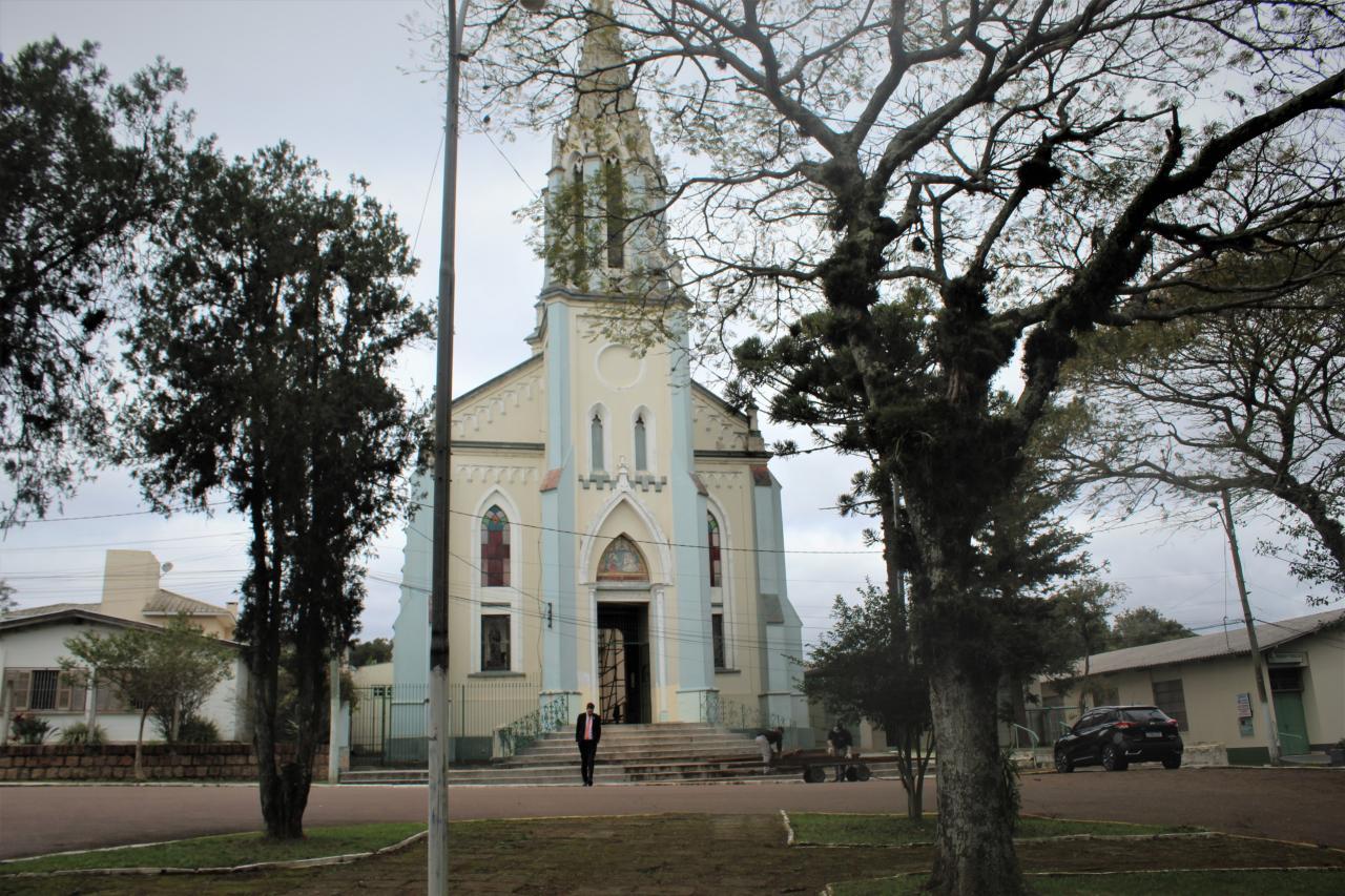 Sino da Igreja Nossa Senhora do Livramento toca em homenagem aos 200 anos da imigração alemã no Rio Grande do Sul