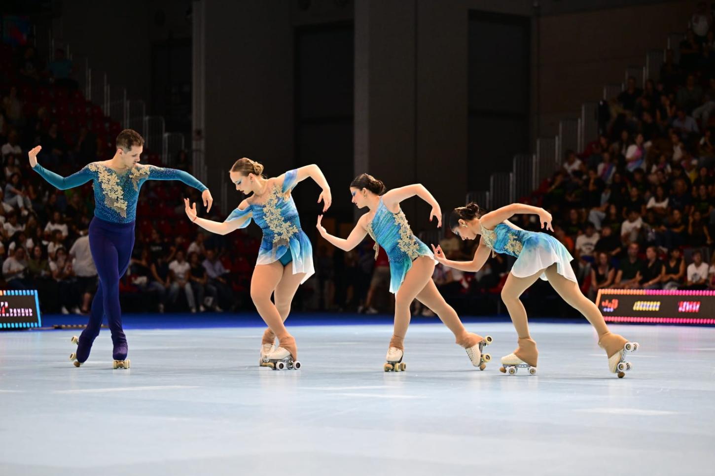 Equipe da guaibense Laís Von Zeidler fica em 7º lugar no Campeonato Mundial de Patinação Artística, na Itália