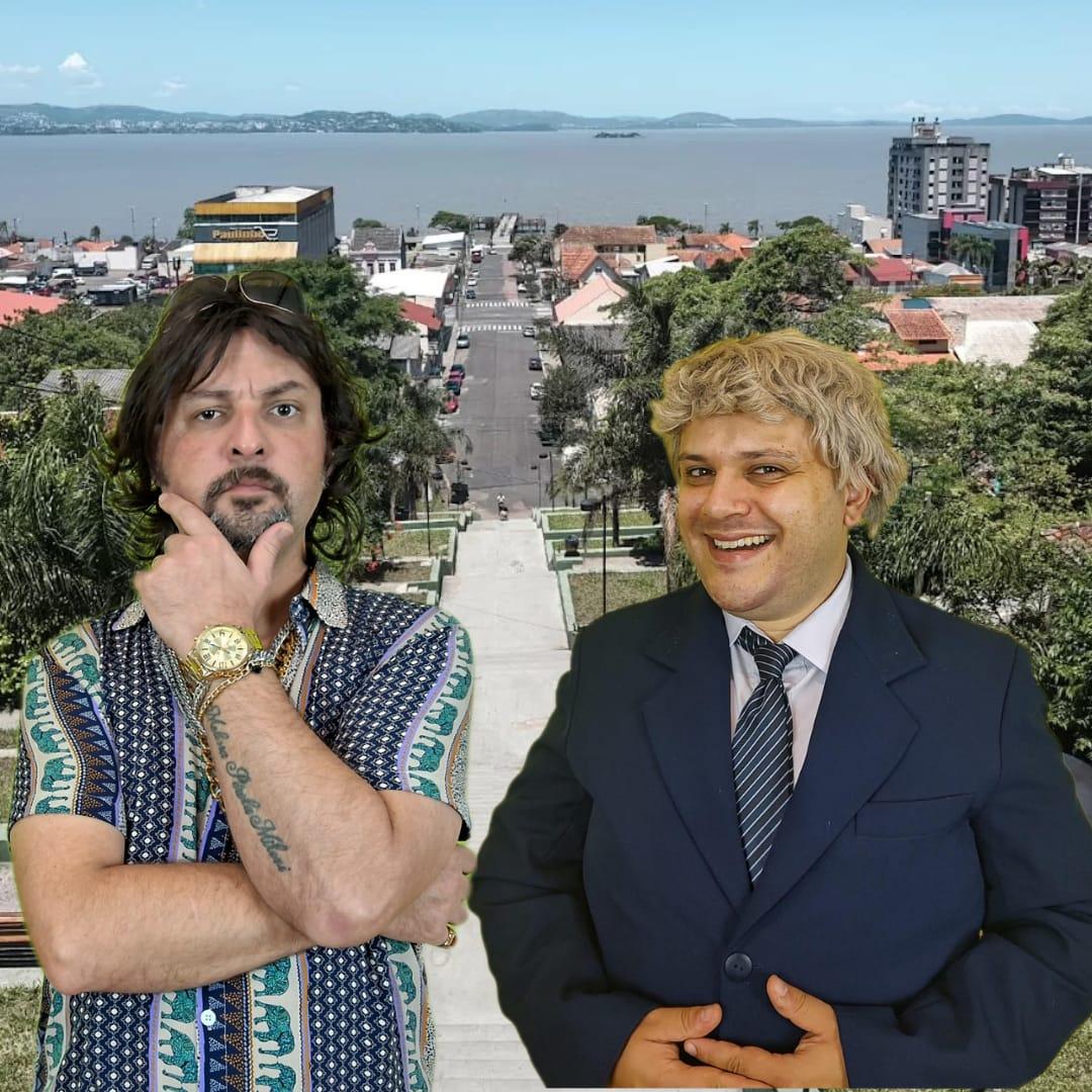 Zinho e Balaústre: artistas guaibenses criam candidatos que fazem das eleições, literalmente, uma piada