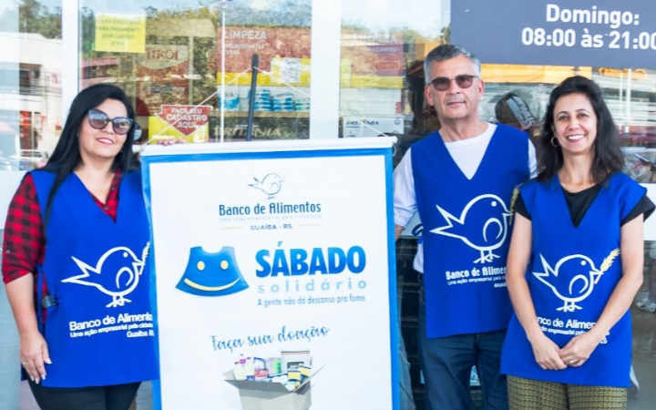 Sábado Solidário: Banco de Alimentos arrecada doações em 11 supermercados neste fim de semana
