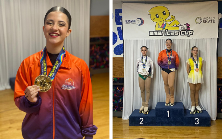 Laís Von Zeidler conquista título inédito para Guaíba na Copa América de Patinação Artística, nos EUA