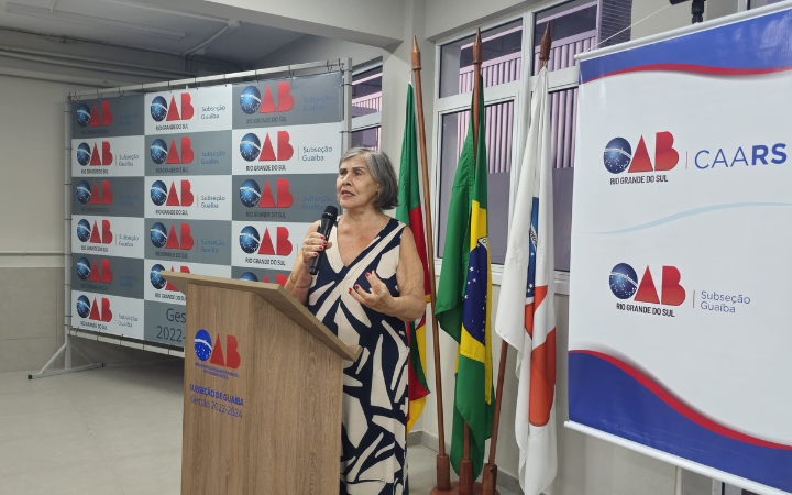 Maria Berenice Dias palestra na OAB Guaíba sobre misoginia e equidade de gênero no Judiciário