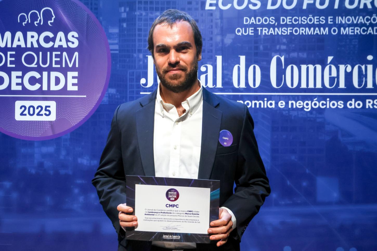 Pela 6ª vez, CMPC é reconhecida como Marca Ambiental Gaúcha na 27ª edição do Marcas de Quem Decide