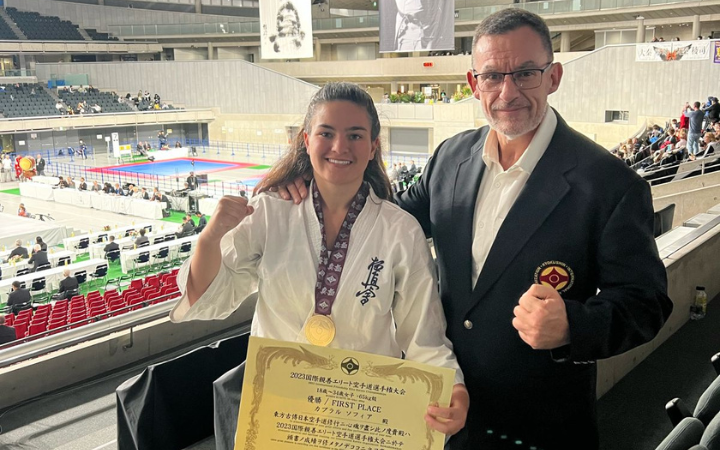 Atleta guaibense Sofia Cabral se prepara para mais um Campeonato Mundial de Karatê Kyokushin, no Japão