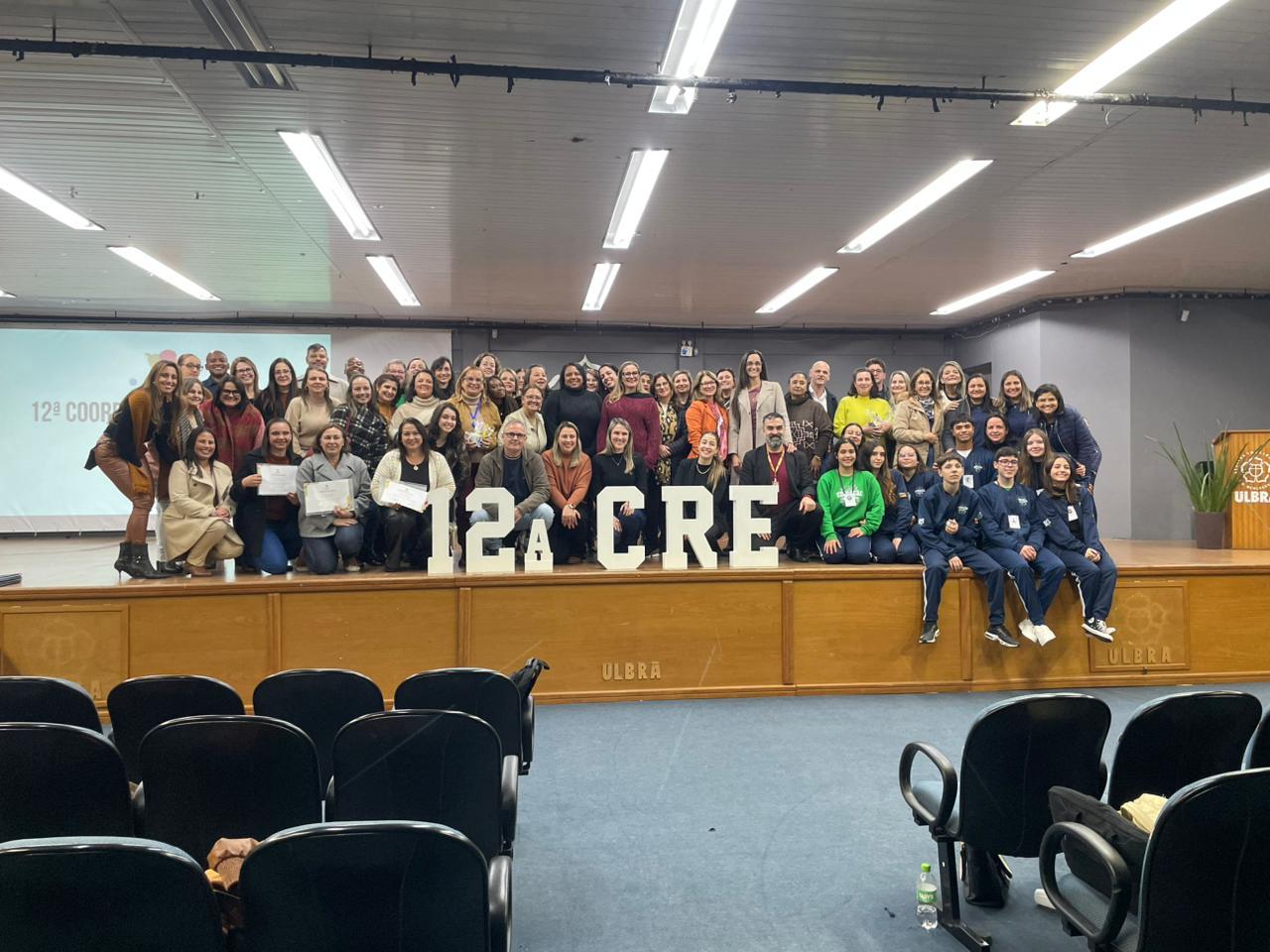 12ª CRE realiza reunião de diretores das escolas estaduais de Guaíba e região, na Ulbra