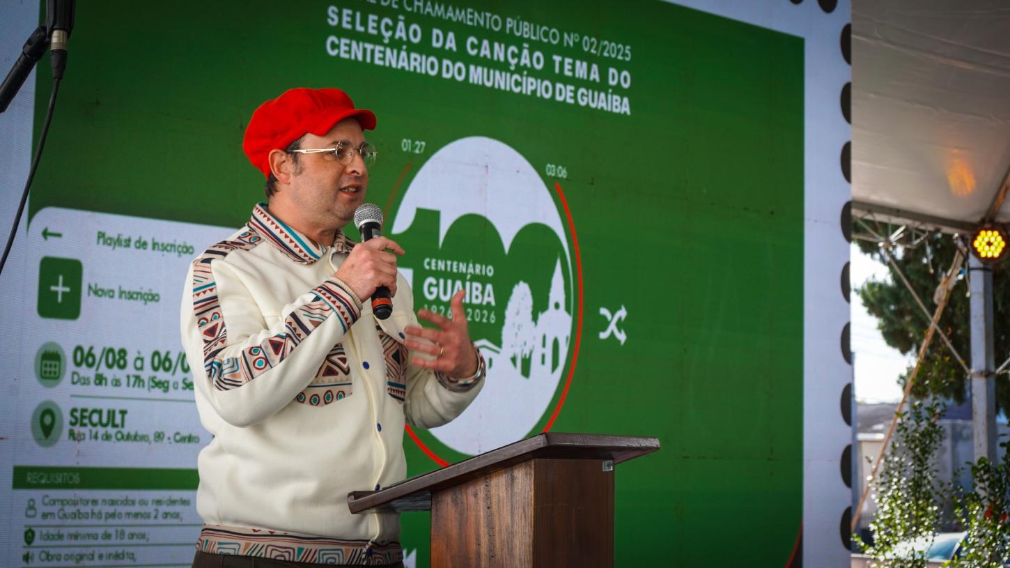 Concurso da música do Centenário de Guaíba segue com inscrições abertas