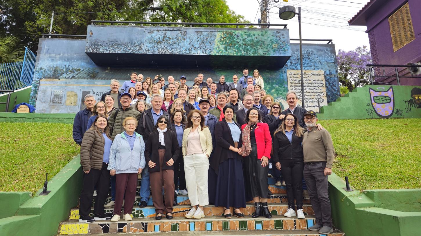 Guaíba recebe integrantes do Rotary de Lajeado em ação do projeto Epopeia Farroupilha