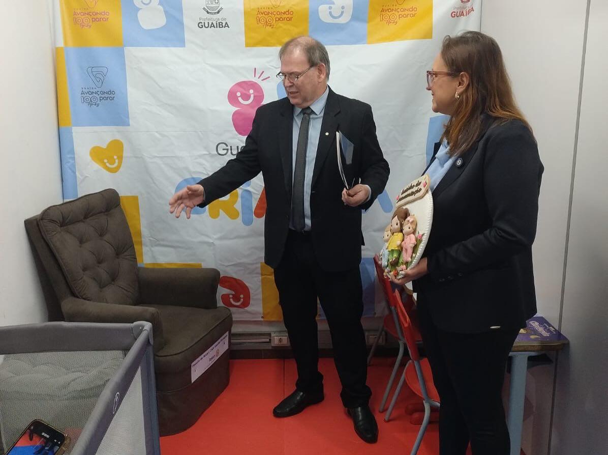 Prefeitura de Guaíba instala espaço de amamentação com apoio do Rotary Farrapos