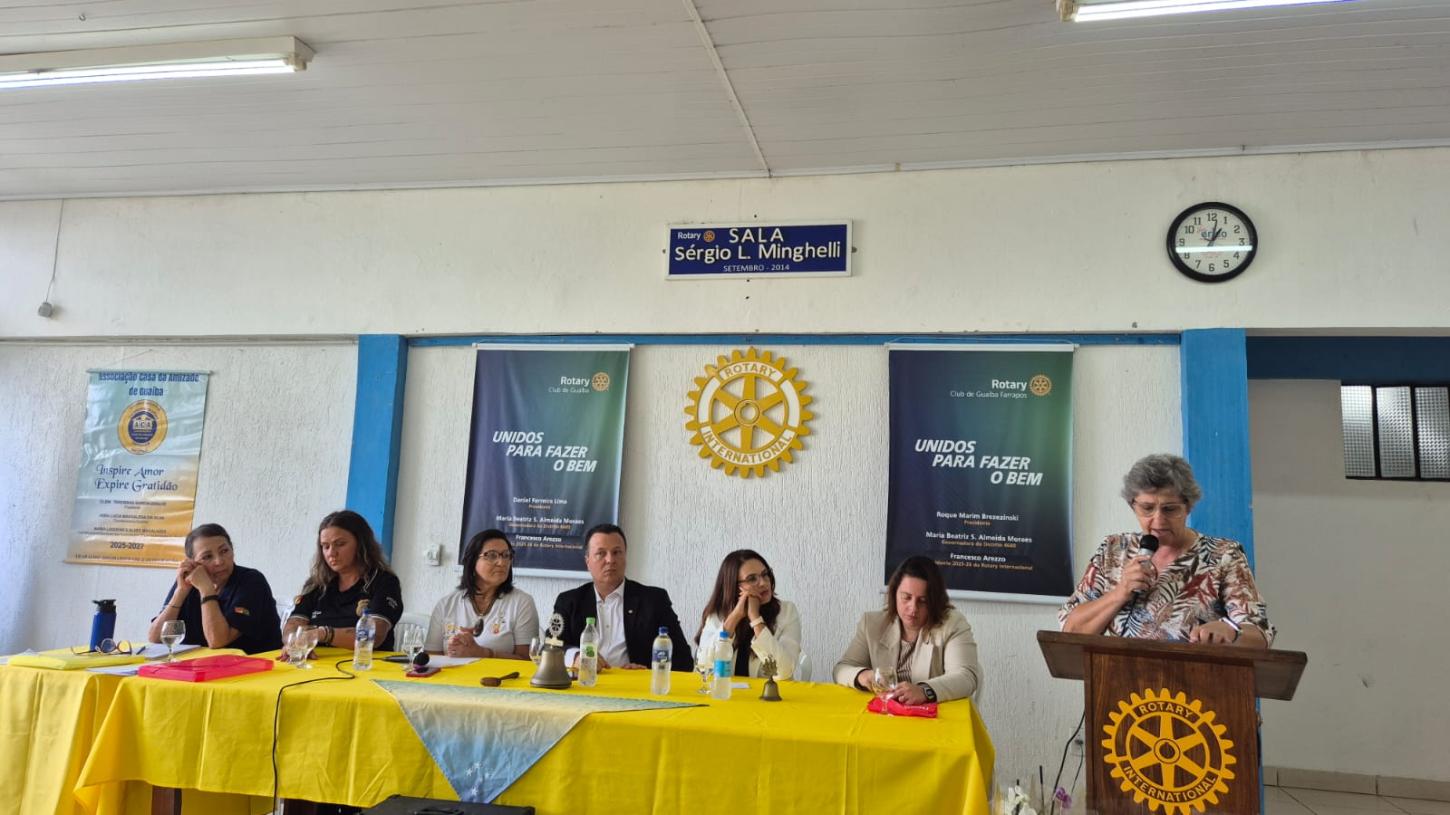 Rotary e Casa da Amizade promovem debate sobre violência contra a mulher em Guaíba e no Brasil
