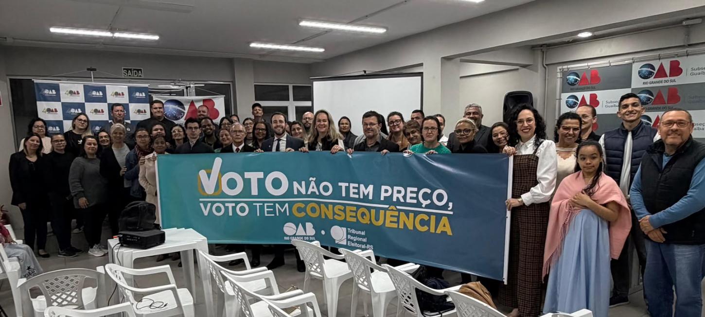 OAB Guaíba lança campanha sobre a importância do voto e realiza palestra no Dia Nacional dos Surdos